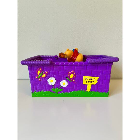 Disney Winnie the Pooh Bear & Tigger Picnic Basket RARE Limited Edition - Picture 3 of 9